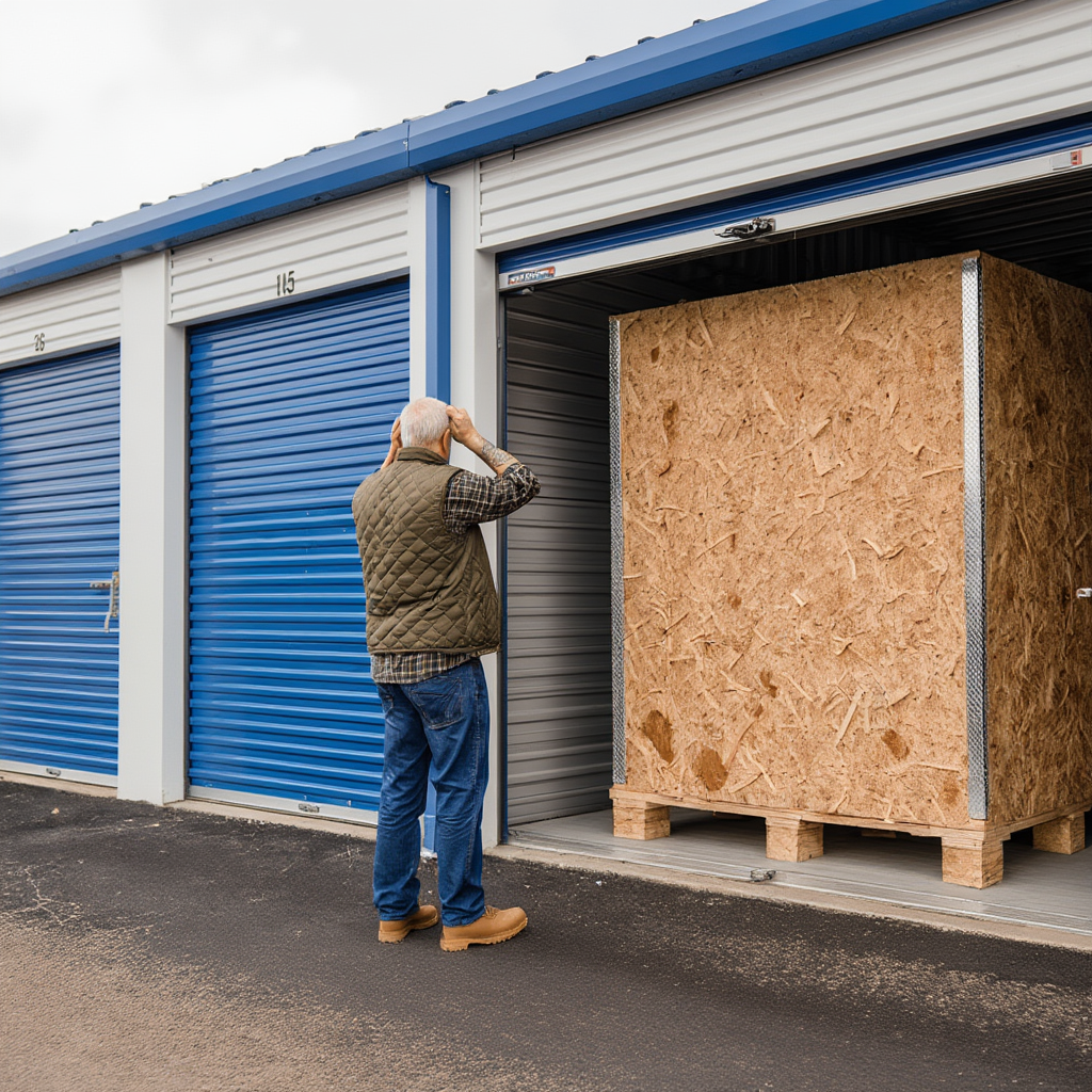 Retired Man Bought a Storage Unit with a HUGE Crate… What He Found Inside Shocked Him!