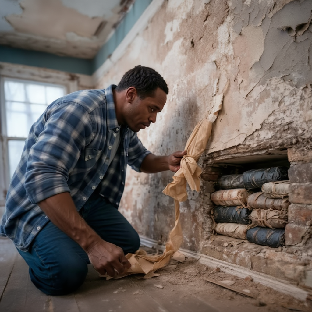 Man Bought an Old House From an Elderly Woman — When He Removed the Wallpaper, He Froze in Shock