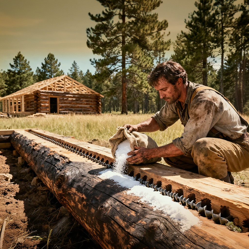 Neighbors Laughed When He Poured ‘Salt’ On His Logs — Until They Lasted 100 Years