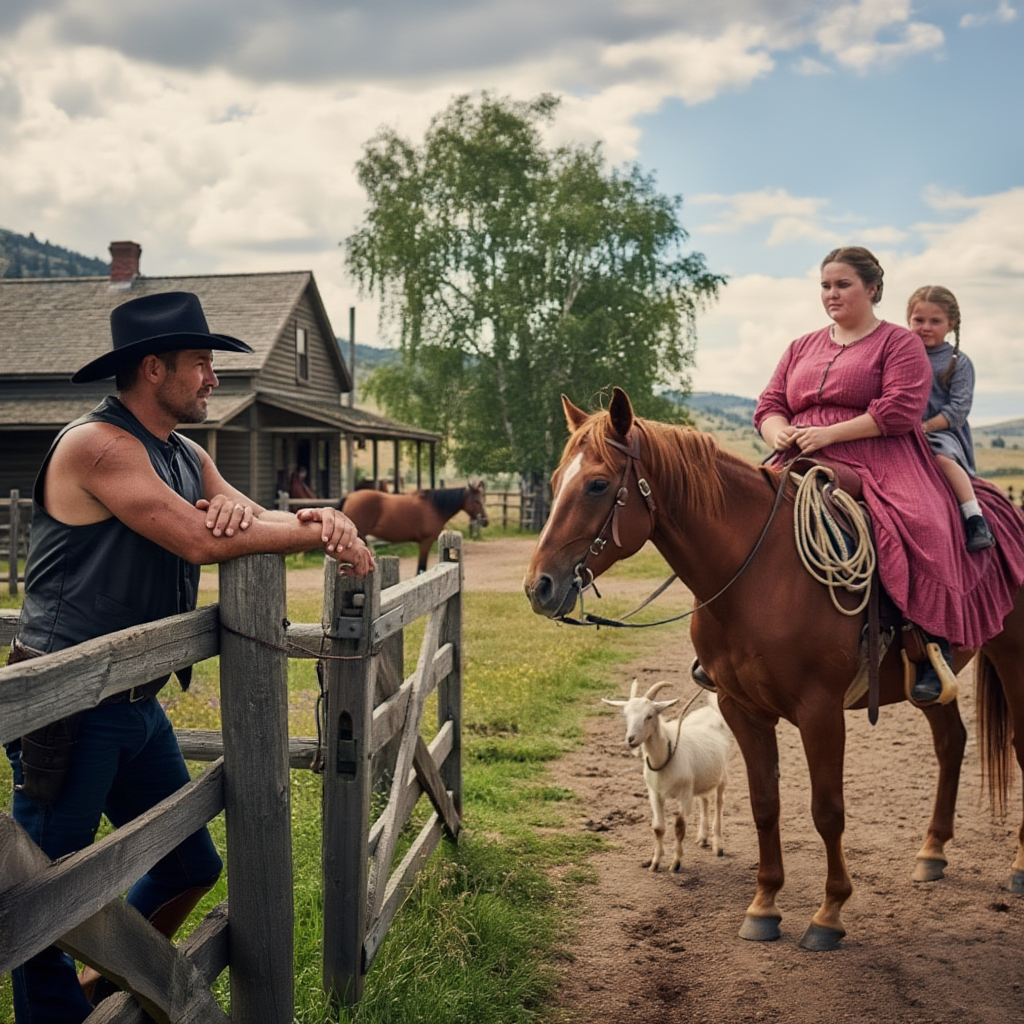 The Rancher Hadn’t Smiled in 7 Years—Until The Obese Widow’s Little Girl Said “My Mama Can Fix That”