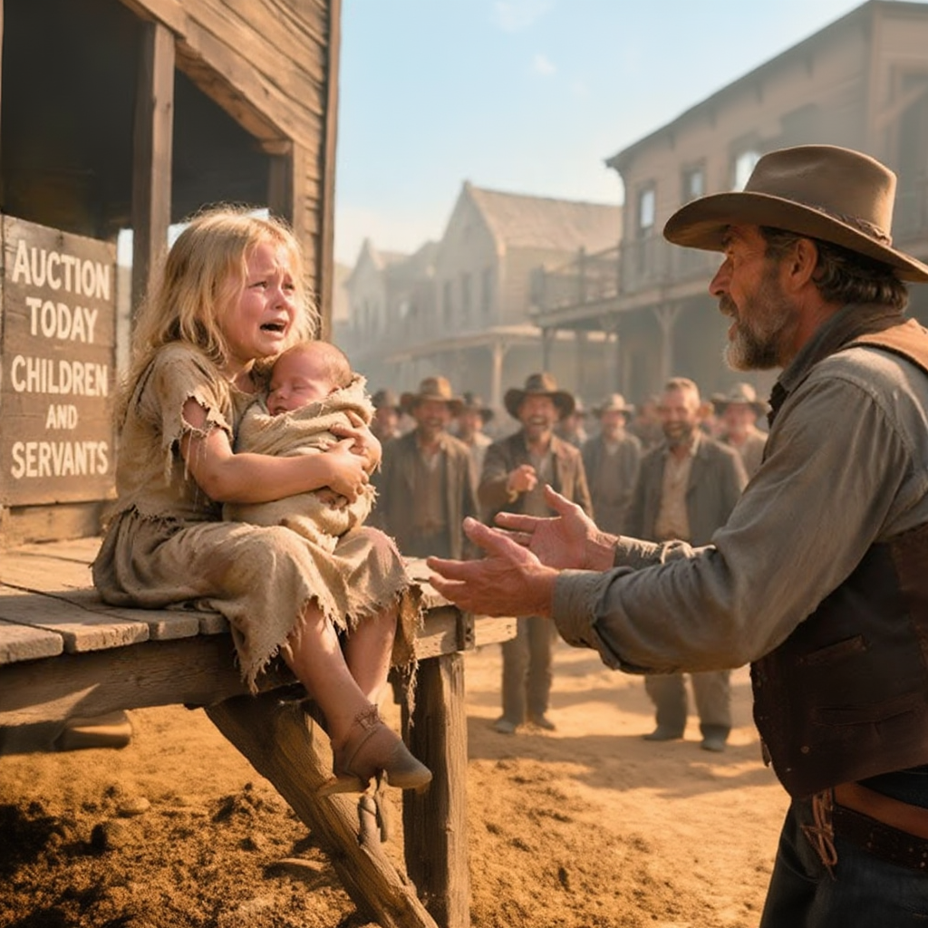 “Take Him, Not Me!” She Cried — The Cowboy Froze… Then His Decision Made the Whole Town Cry