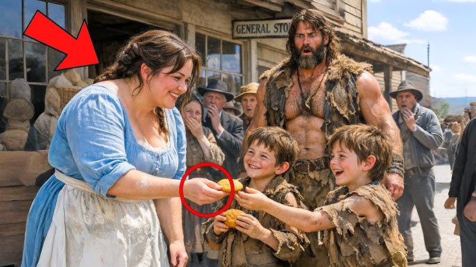 “We Want Her, Daddy!” The Mountain Man’s Twins Chose the Widow the Town Called ‘Too Wide to Wed’