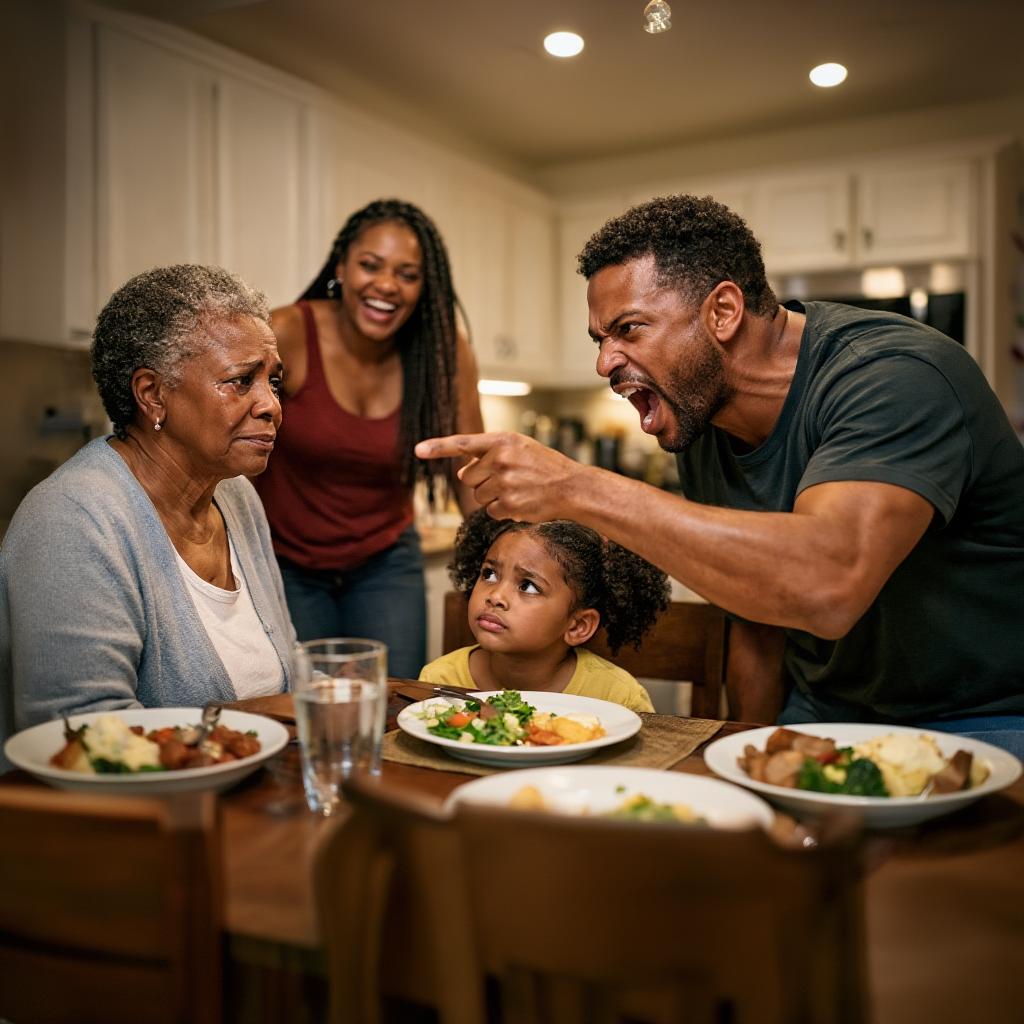 My son said, “You eat for free here,” so I smiled and made one silent phone call