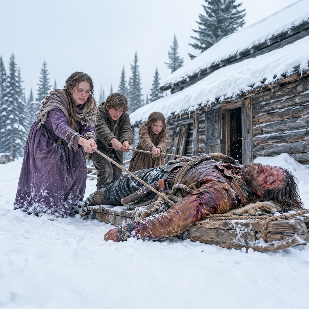 Poor Widow and Her Kids Saved Dying Mountain Man — Unaware He’d Change Their Lives Forever…