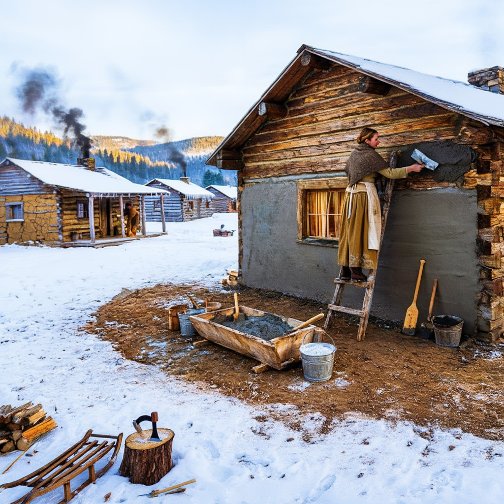 Everyone Mocked Her for Smearing Ash and Clay on the Cabin Walls—Until the Deadliest Winter Proved Her Home Was the Only One the Wind Couldn’t Break