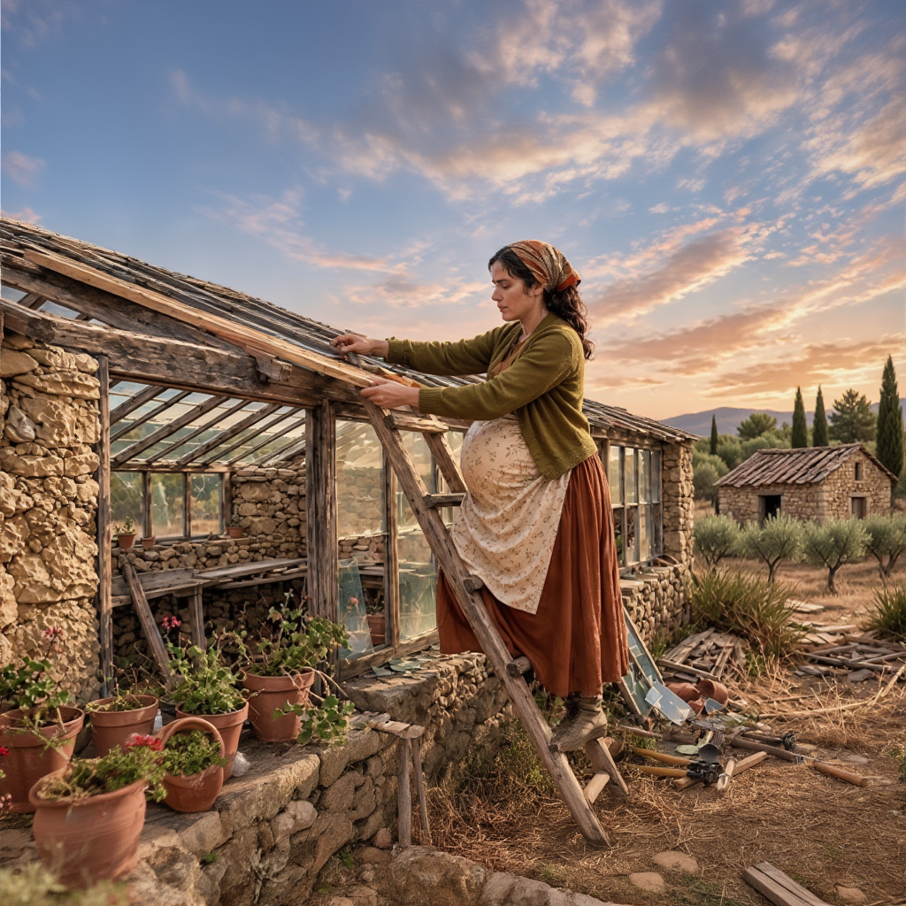 Betrayed, penniless, and pregnant.. yet she rebuilt her life with flowers in an abandoned greenhouse